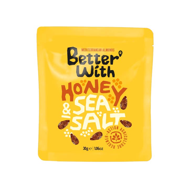 Better With Almonds – wholesale Nötter – Mandel bättre med honung och havssalt - 30g