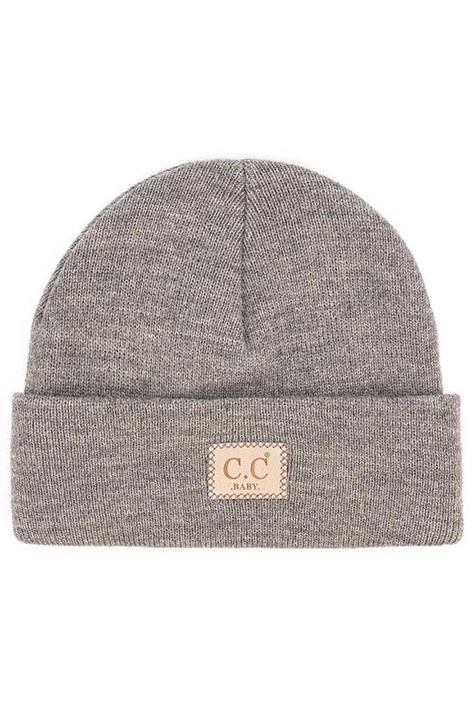 Hana - Wholesale Beanie - Women's - C.C Baby Classic Rib Beanie with C.C Suede Patch2