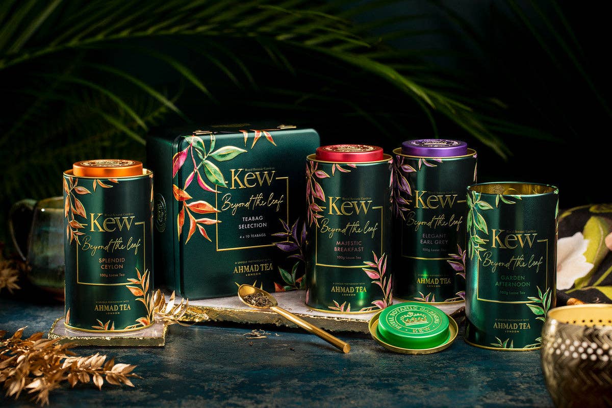 Ahmad Tea – wholesale Tea bags – Kew Gardens Selection Caddy (4x10 Teabag selection)4