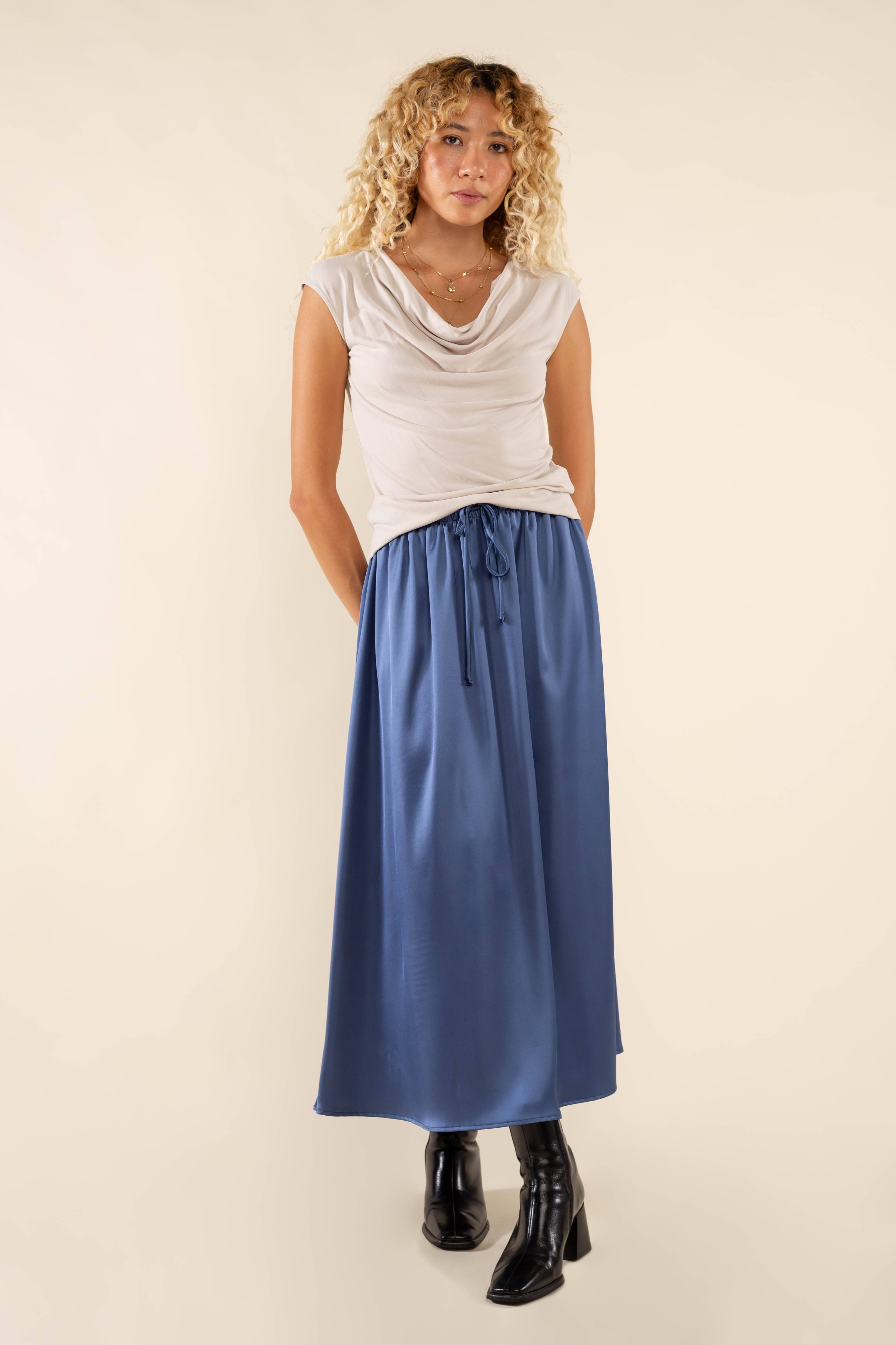 NLT - Wholesale Skirt - Women's - Brent Satin Skirt5