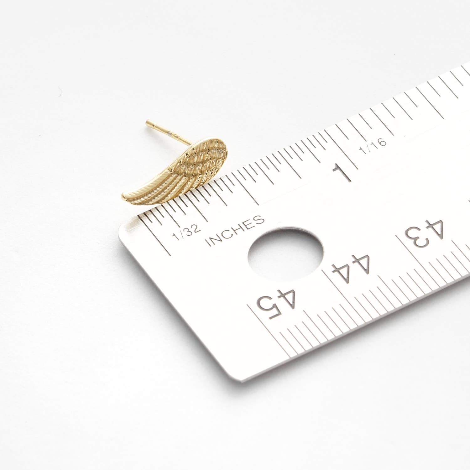 Fashion City - Wholesale Stud/Post Earrings - Gold Dipped Wings Post Earrings1