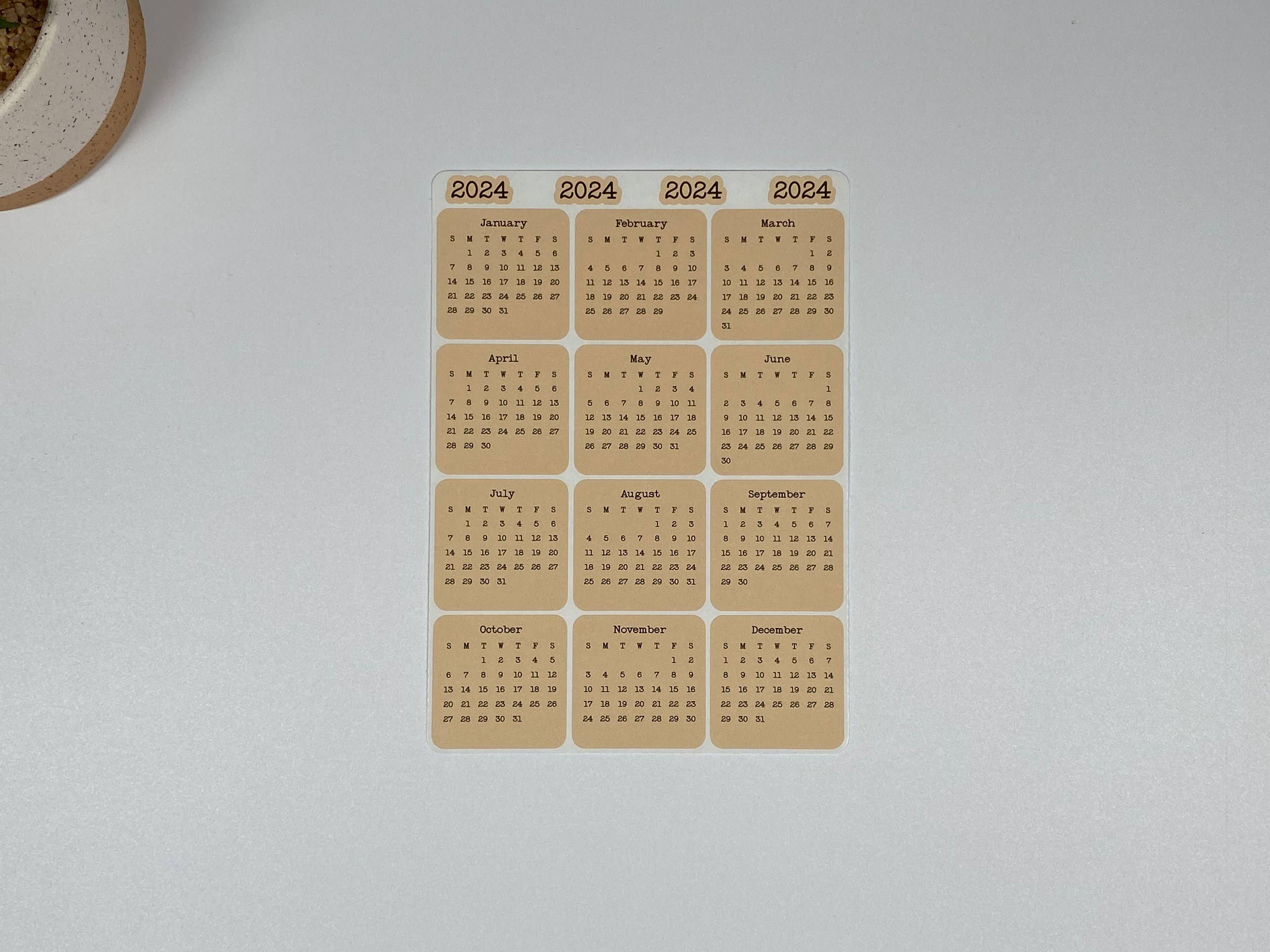 Fig Tree Works - Wholesale Sticker - Micro Calendar Stickers5