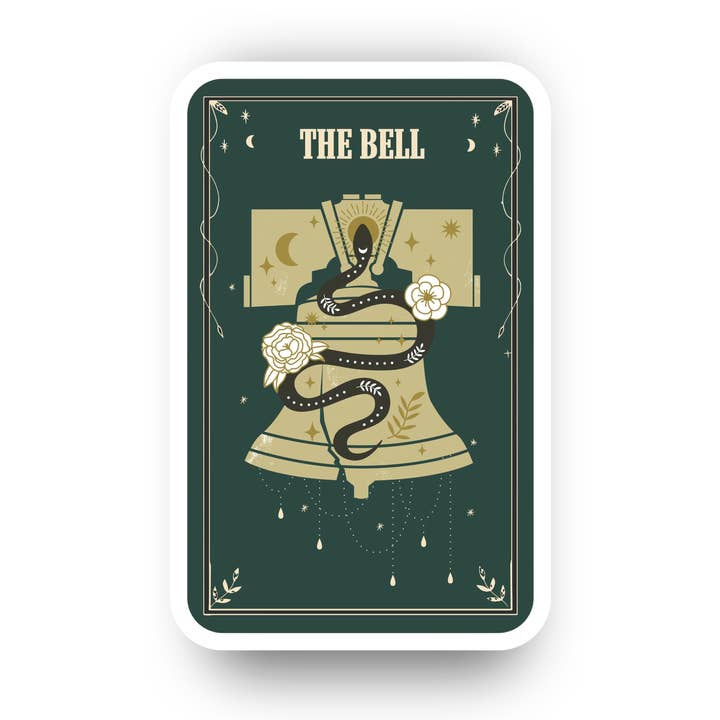 The Bell - Adesivo em Vinil Philadelphia Tarot por atacado de Philly Frogs