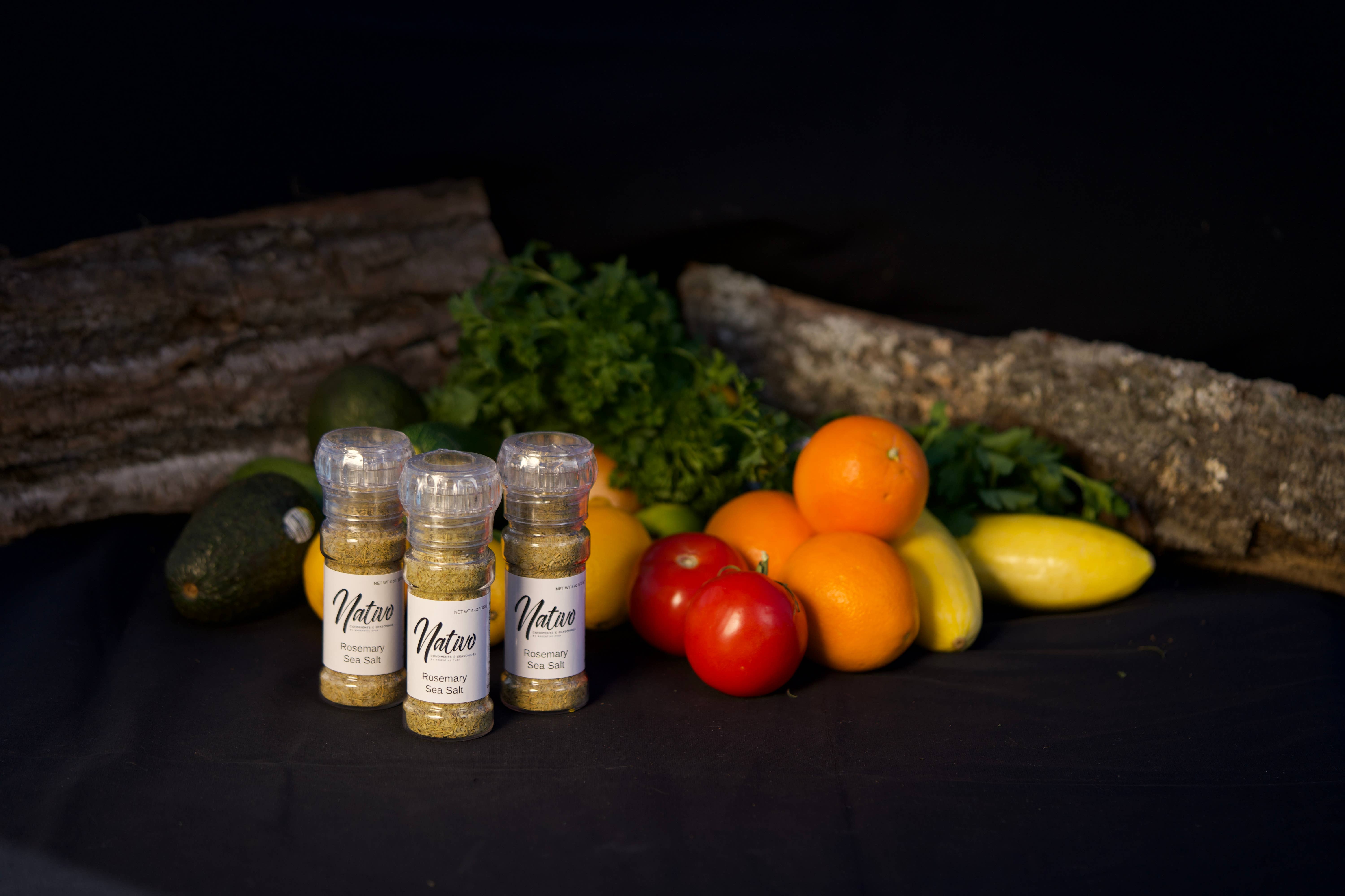 Nativo Spices – wholesale Salt – Nativo Spices Rosemary Salt/ Salt grinder2