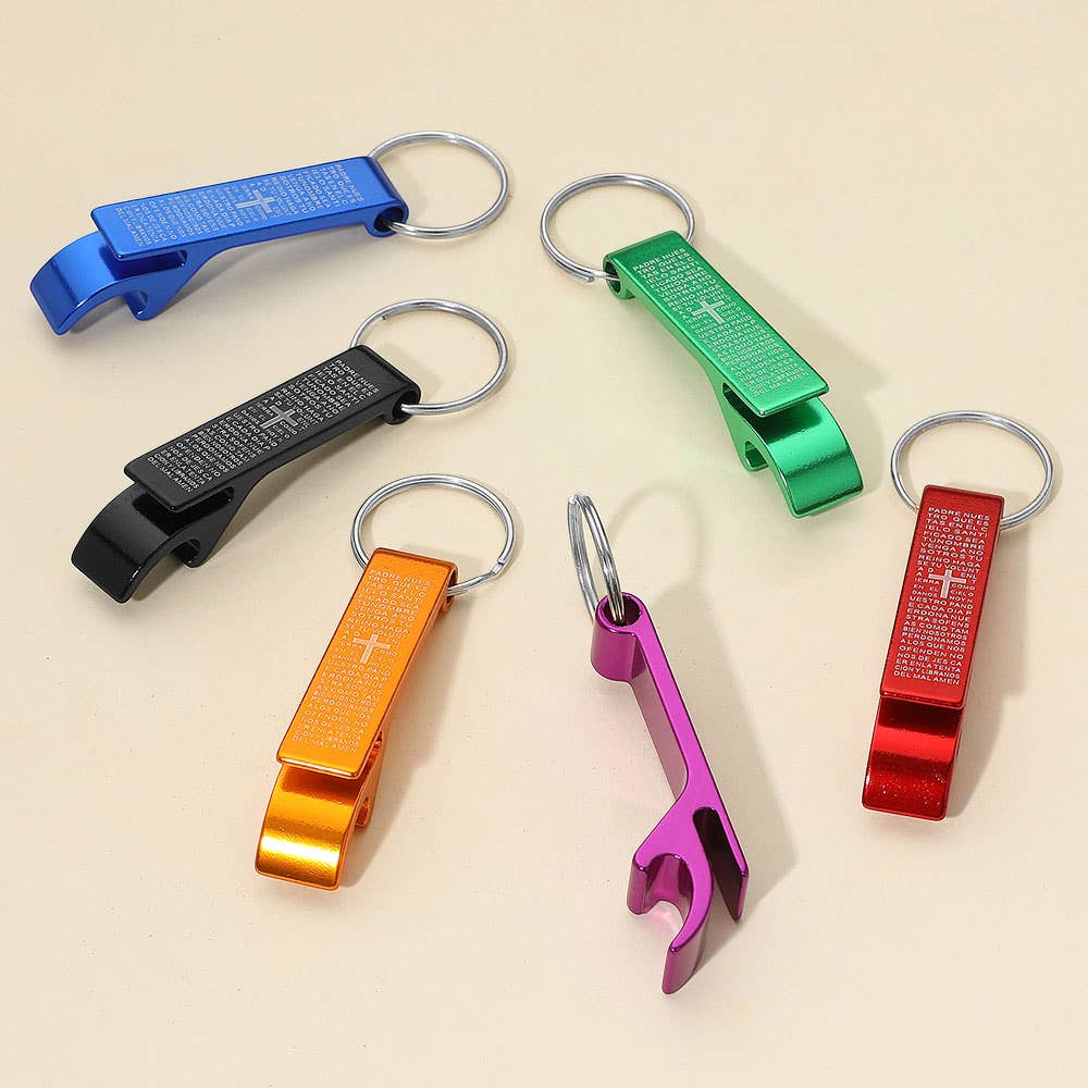 Sensibling Corp. - Wholesale Keychain - Unisex - 12PCS - Cross Printed Bottle Opener Keychains3