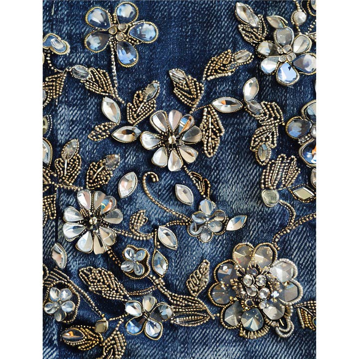 Craft Kreatively - Vendita all'ingrosso Attrezzature per lavoretti e fai da te - Carta di riso per découpage Cowgirl Denim - Formato A4 - 6 fogli per hobby creativi1