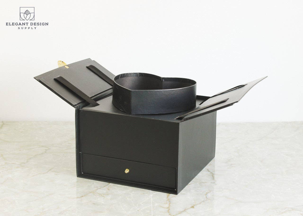 Elegant Design Supply - Wholesale Gift Box - Pull-up Heart Flower Box with Drawer3