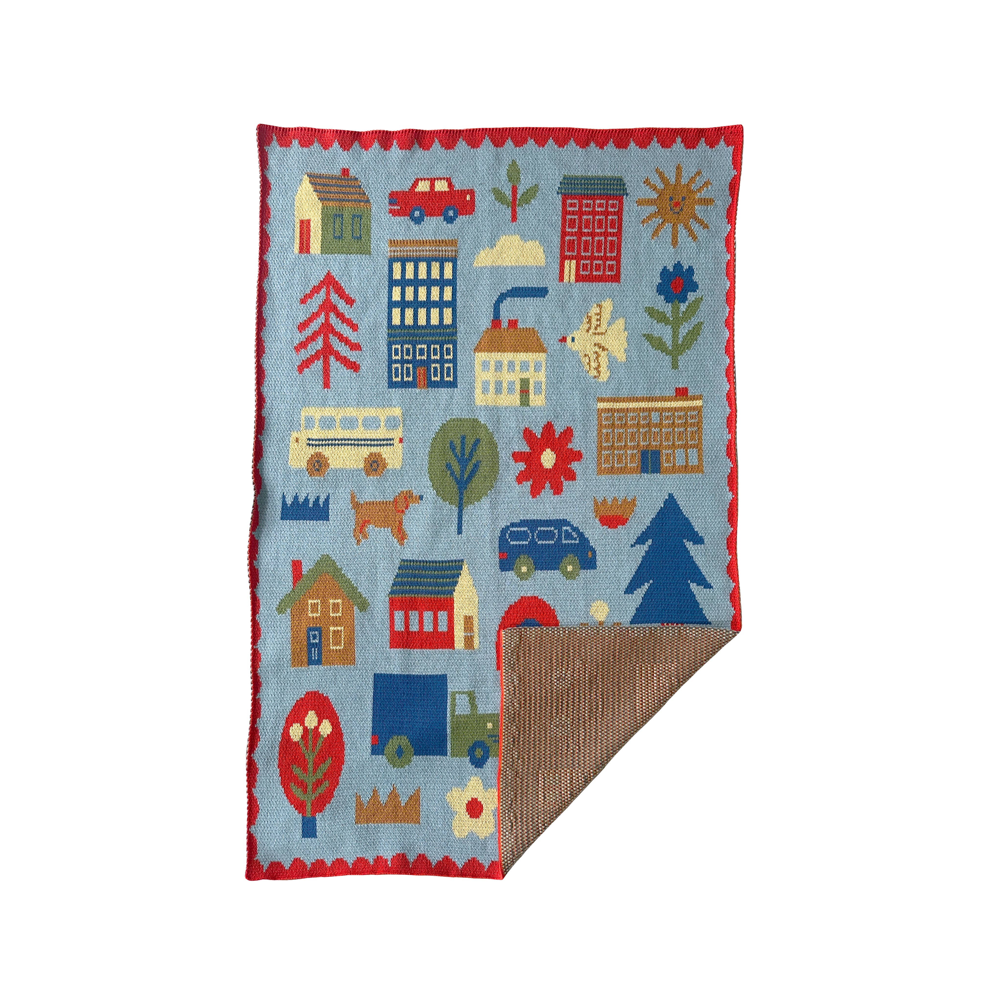 Molly Egan - Wholesale Milestone Blanket - Kids & Baby - Busy Town Mini Blanket1