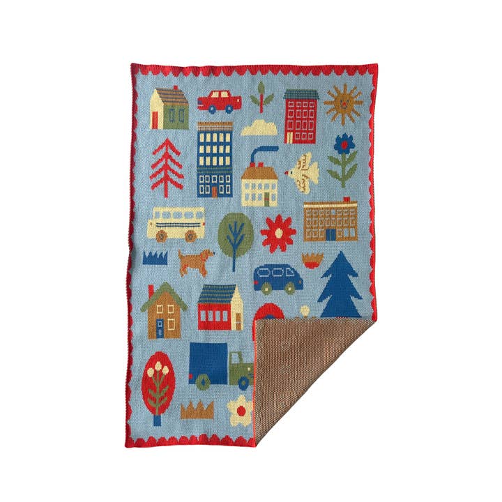 Molly Egan - Wholesale Milestone Blanket - Kids & Baby - Busy Town Mini Blanket1