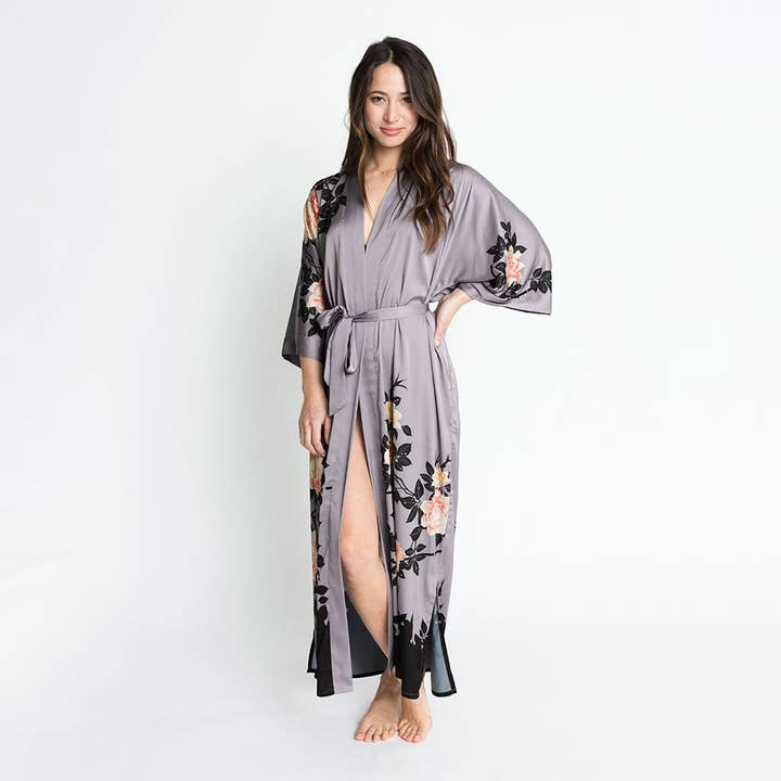 KIM+ONO - Wholesale Robe - Women's - Blush Rose Long Kimono Robe