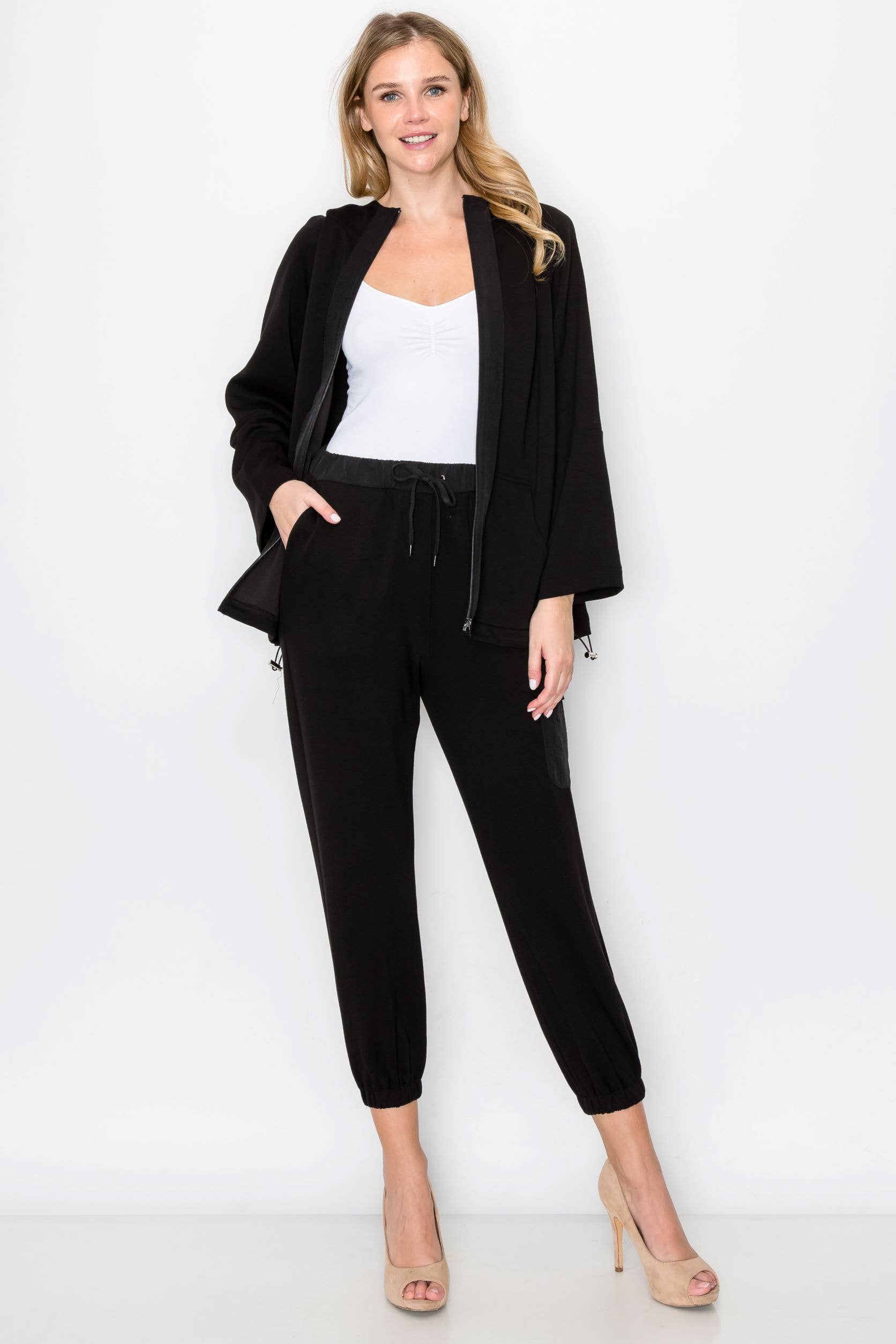 Joh Apparel - Wholesale Jacket - Women's - Kari Pointe Knit Hoodie Jacket14