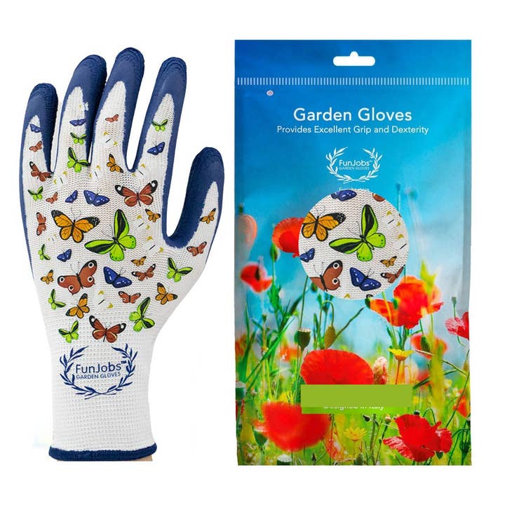 FunJobs Garden Gloves - Wholesale Garden Gloves - FunJobs Butterfly Garden Gloves- Medium5