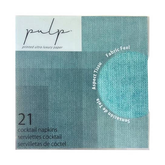 Volume 1 Cocktail Napkin 21 Pc Turquoise for wholesale by Pulp