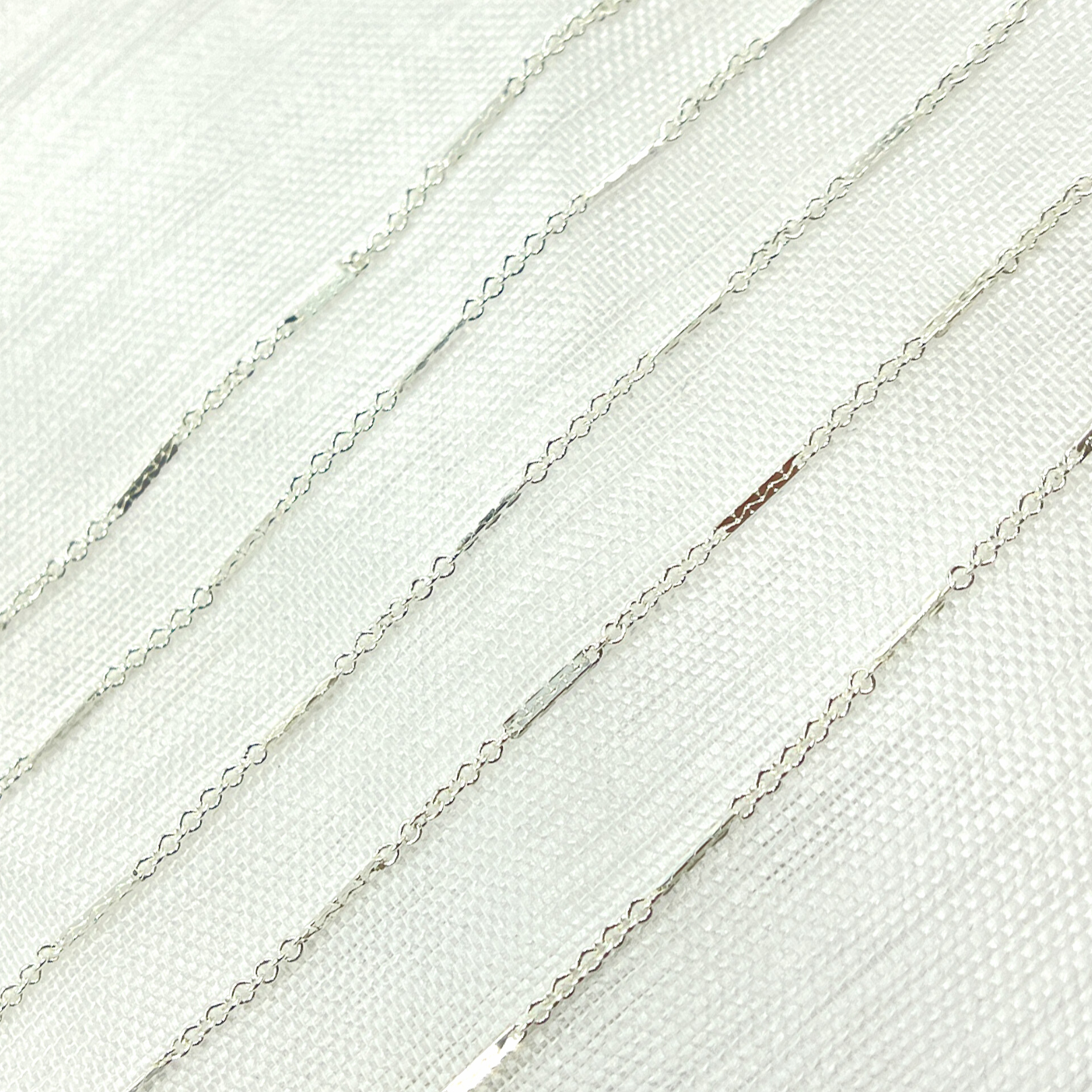 Tresor Jewelry Inc. - Wholesale Link & Chain Necklace - 1232D3SS. 925 Sterling Silver Cable Bar Chain2