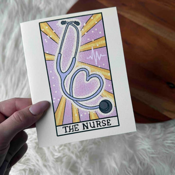 Big Moods - Wholesale Everyday Greeting Card - "The Nurse" Tarot Greeting Card