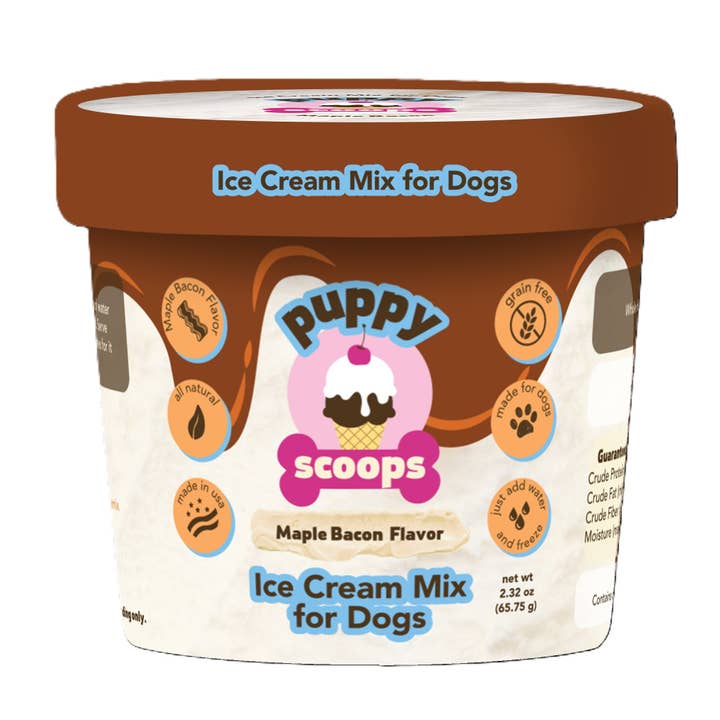 Puppy Cake LLC - Wholesale Pet Treats - Dog - Puppy Scoops Ice Cream Mix Sample Pack - All 4 Flavors