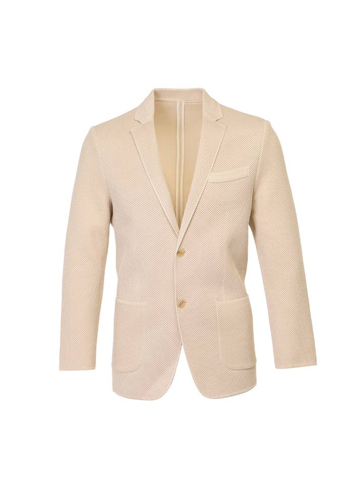 Ecru Alba stickad jacka för wholesale av Luchiano Visconti