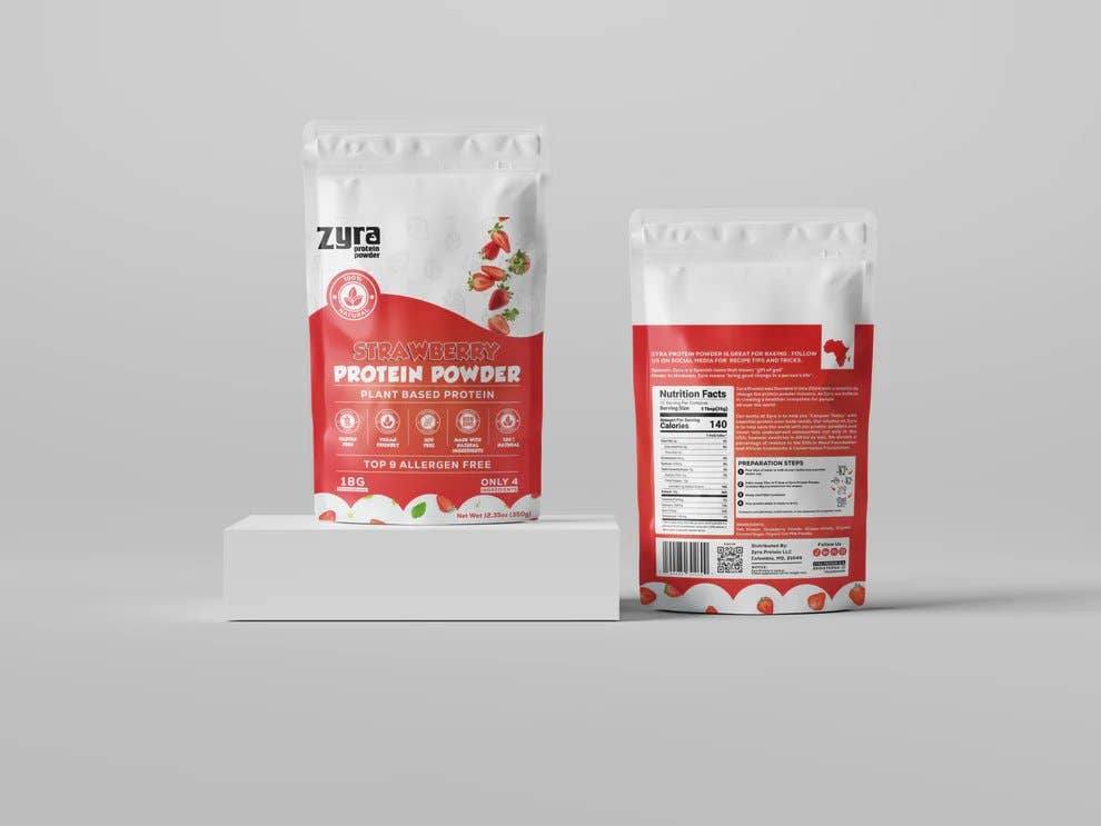 Zyra Protein - Wholesale Protein/Superfood Powder - Zyra Vegan Strawberry Protein Powder | Organic & Gluten Free2
