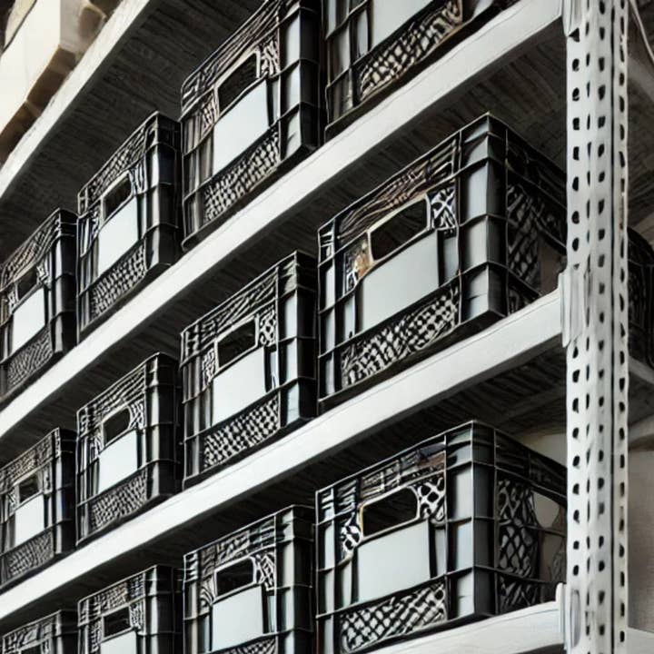 FLI Products - Wholesale Storage Bin - CrateMate Heavy-Duty 24QT 18.75" x 13" x 11" Black Milk Crate for Storage, Organization & DIY | Perfect for Home, Camping, Worksite, & More - USA Made, Stackable, Durable5