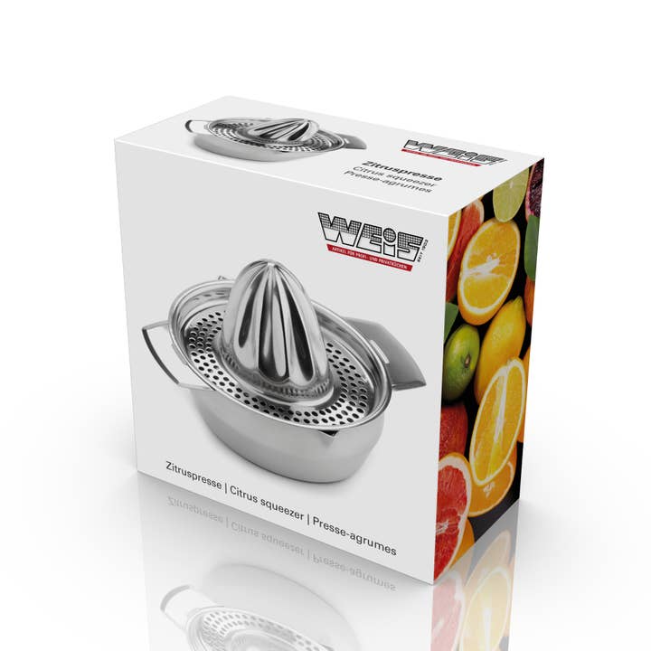 Karl Weis - Wholesale Juicer - Citrus Juicer with Deep Collection Tray. Made of Stainless Steel. 350ml1