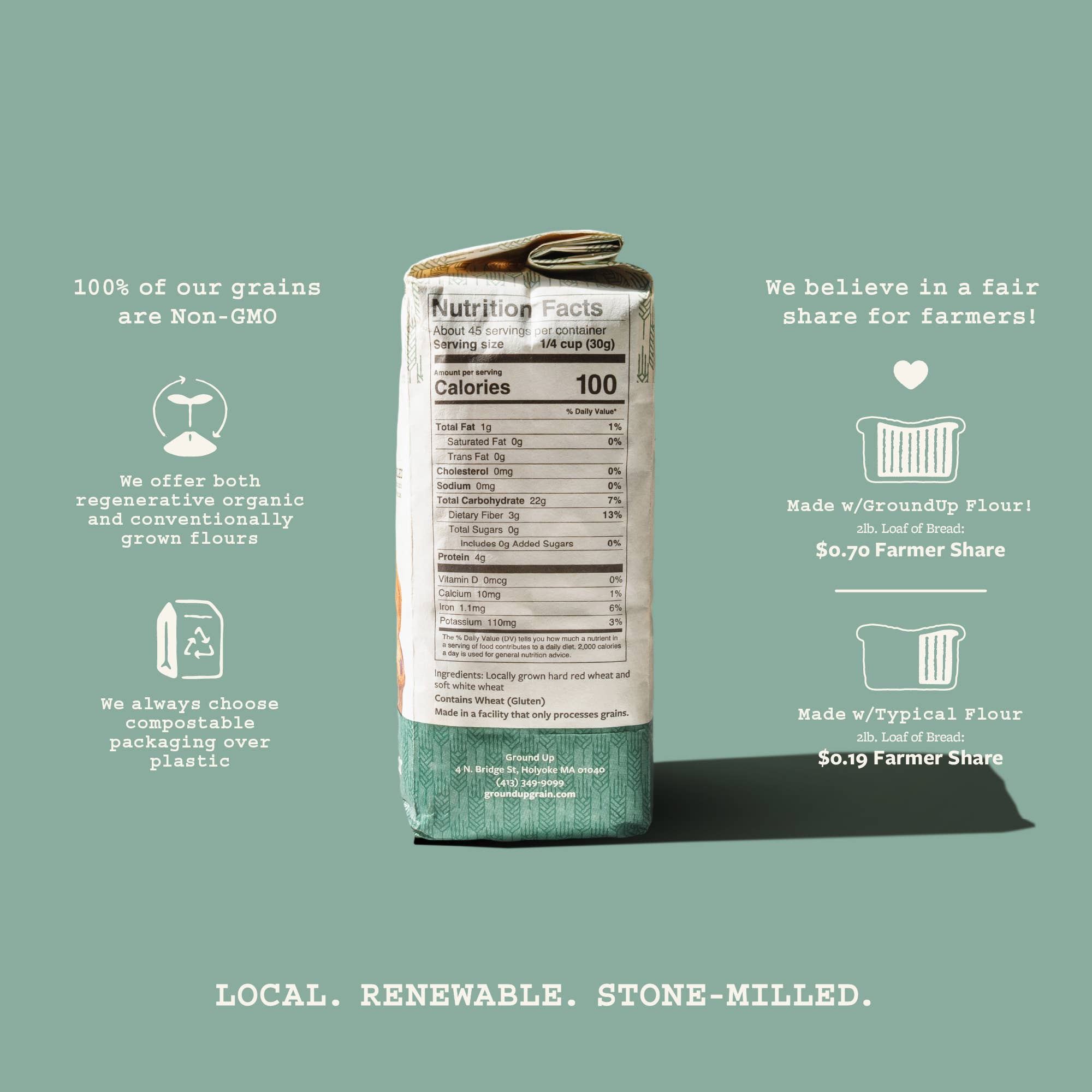 Ground Up - Wholesale Flour - Whole Wheat Flour1