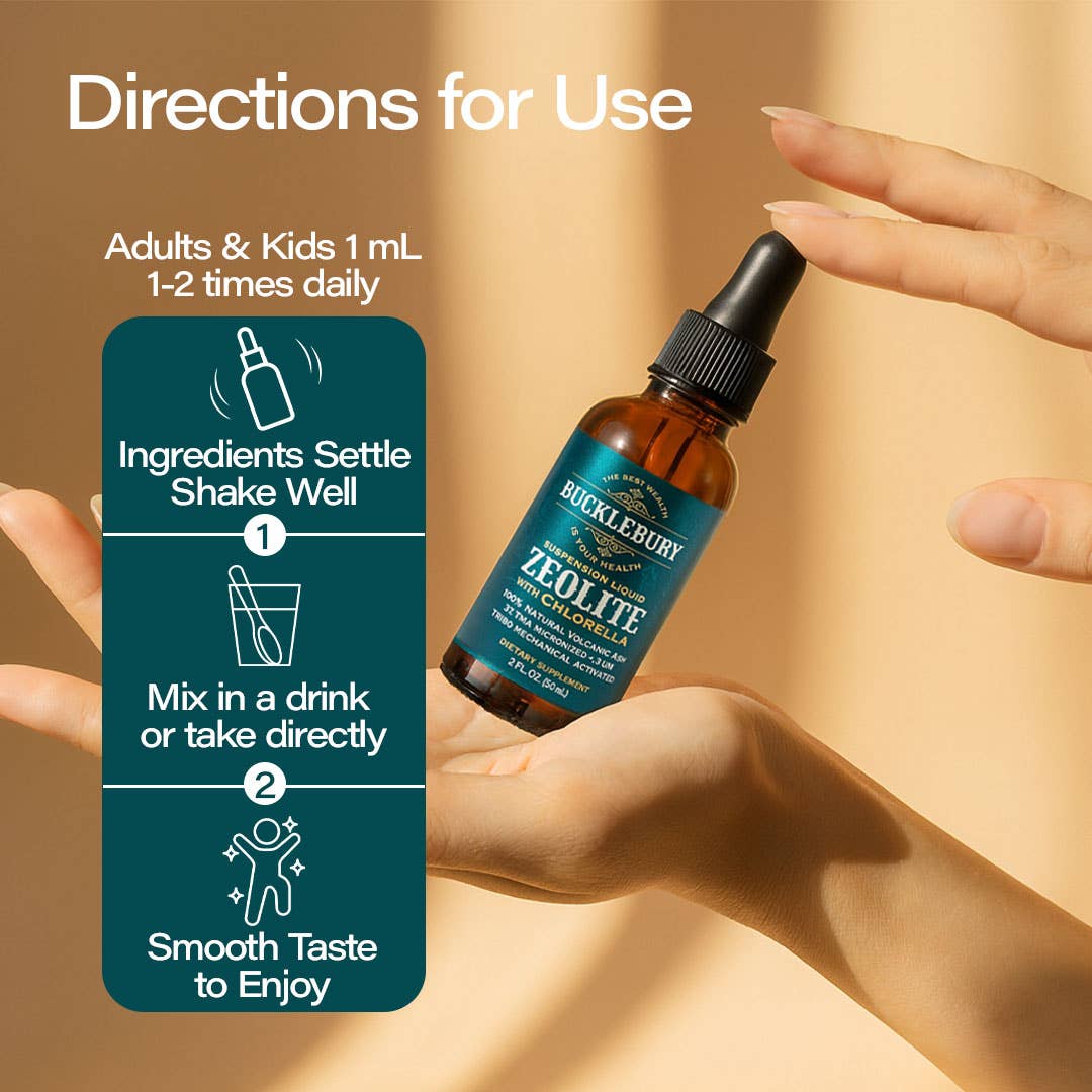 Bucklebury - Wholesale Oral Supplement/Vitamin - Bucklebury Zeolite Liquid Suspension w/ Chlorella5