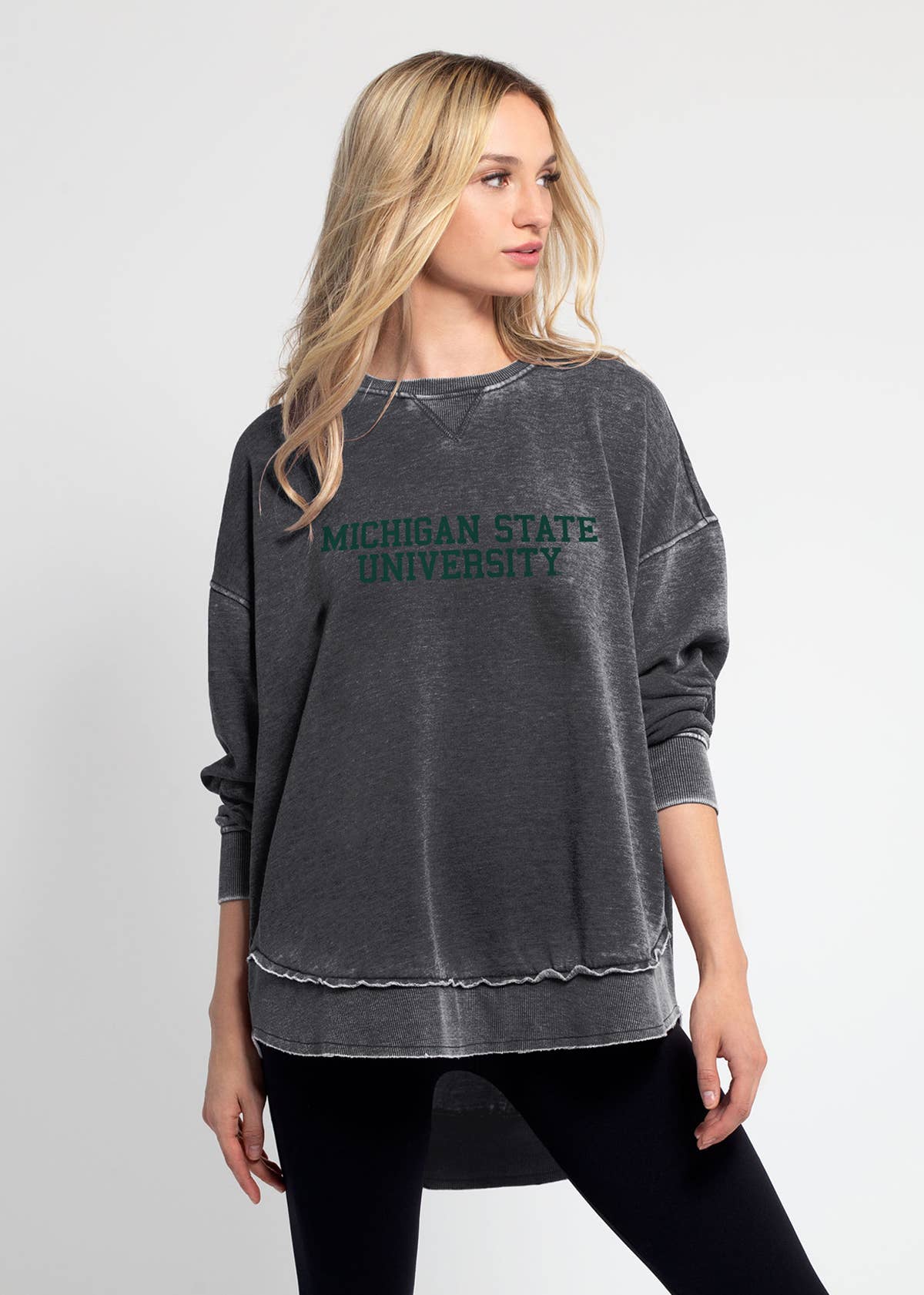 chicka-d - Wholesale Graphic Sweatshirt - Women's - BIG TEN Burnout Campus Pullover3