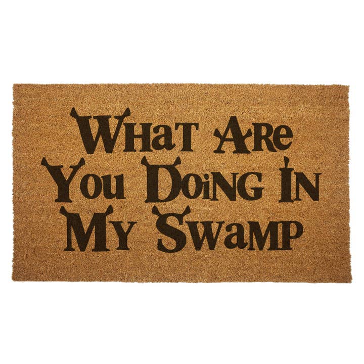 Shady Front - Wholesale Door Mat - What Are You Doing in My Swamp Door Mat