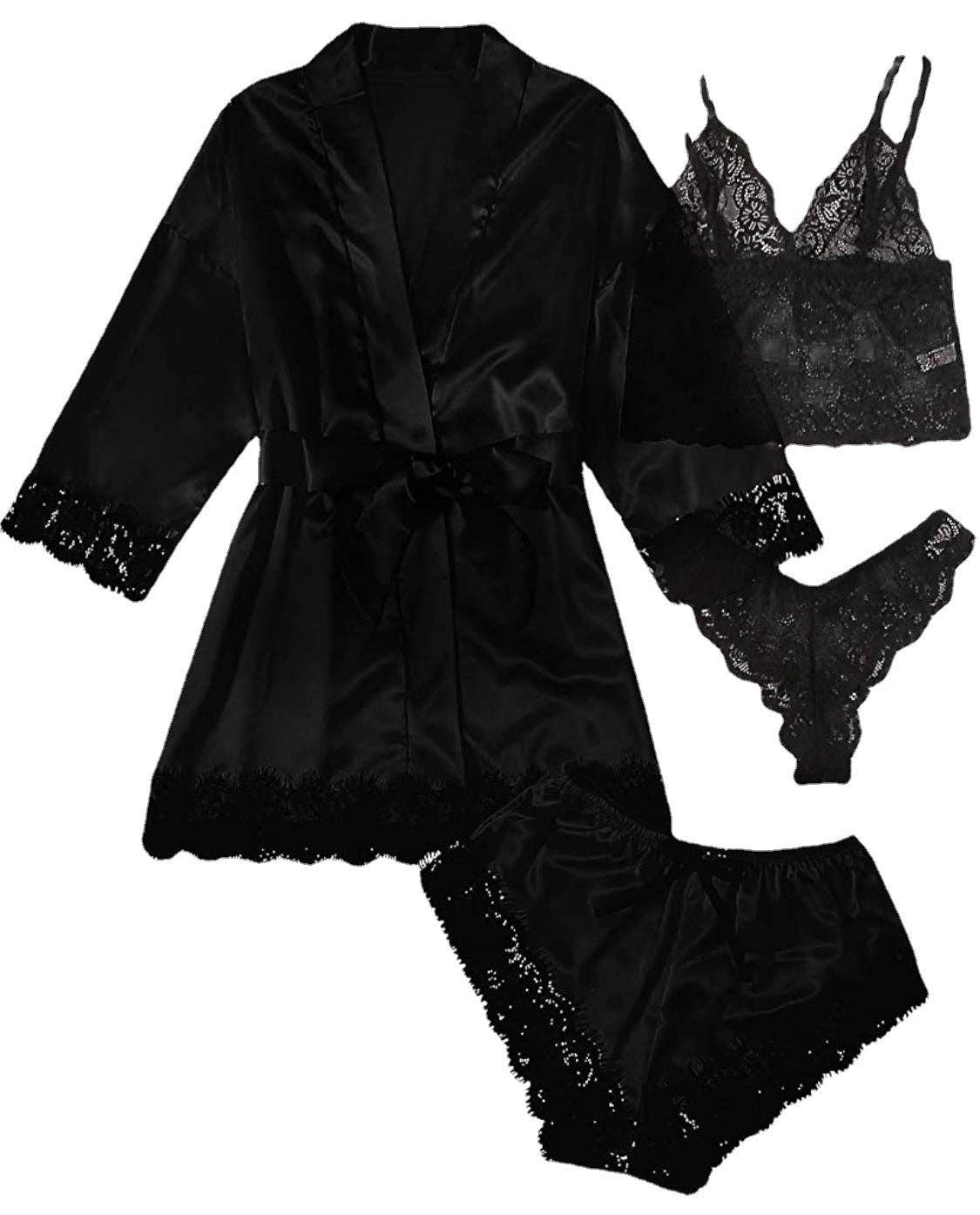 Blak Wardrob - Wholesale Lingerie Set - Women's - Women's Sexy Solid Color Lingeri12