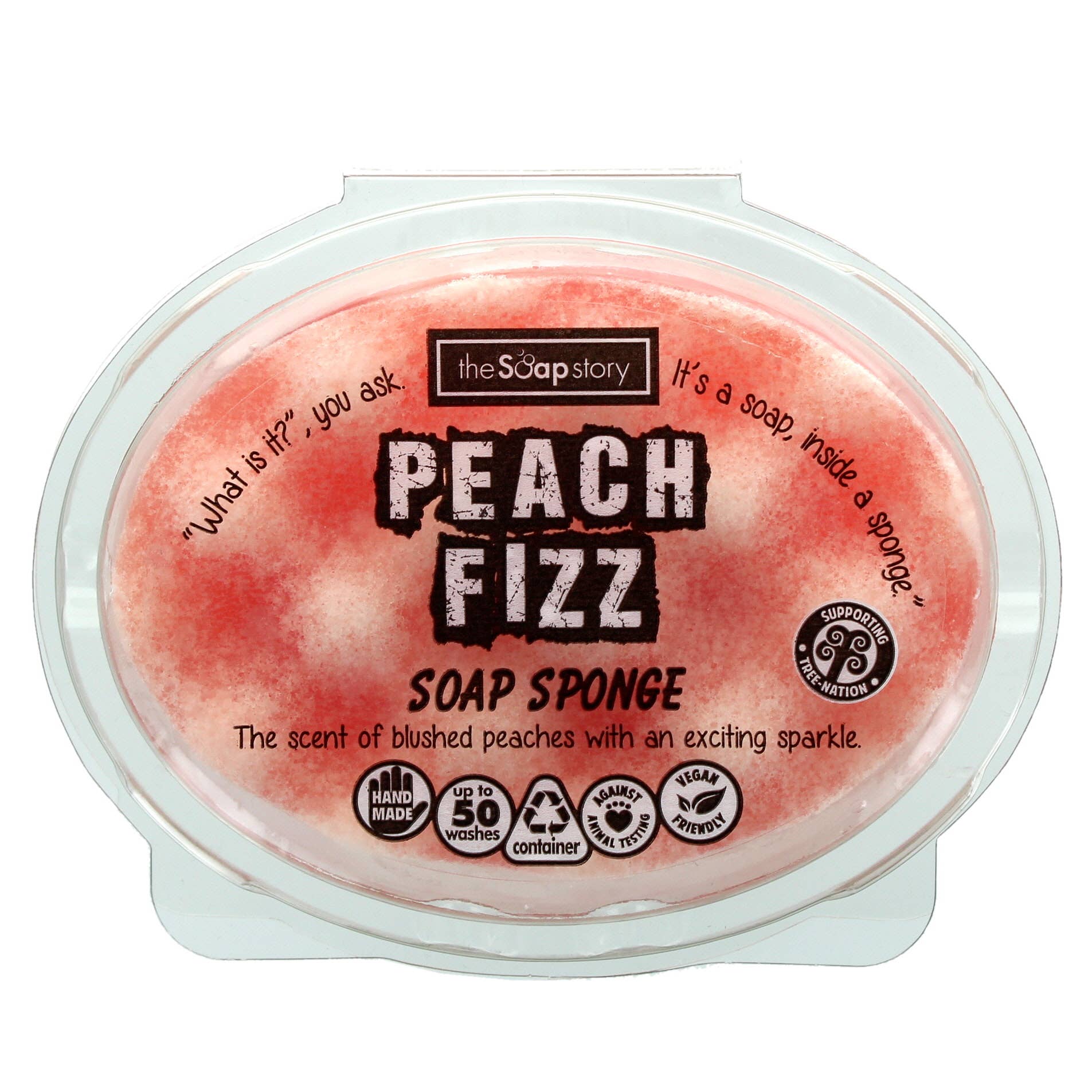 The Soap Story - Wholesale Bath Pouf/Sponge - Peach Fizz Soap Sponge1