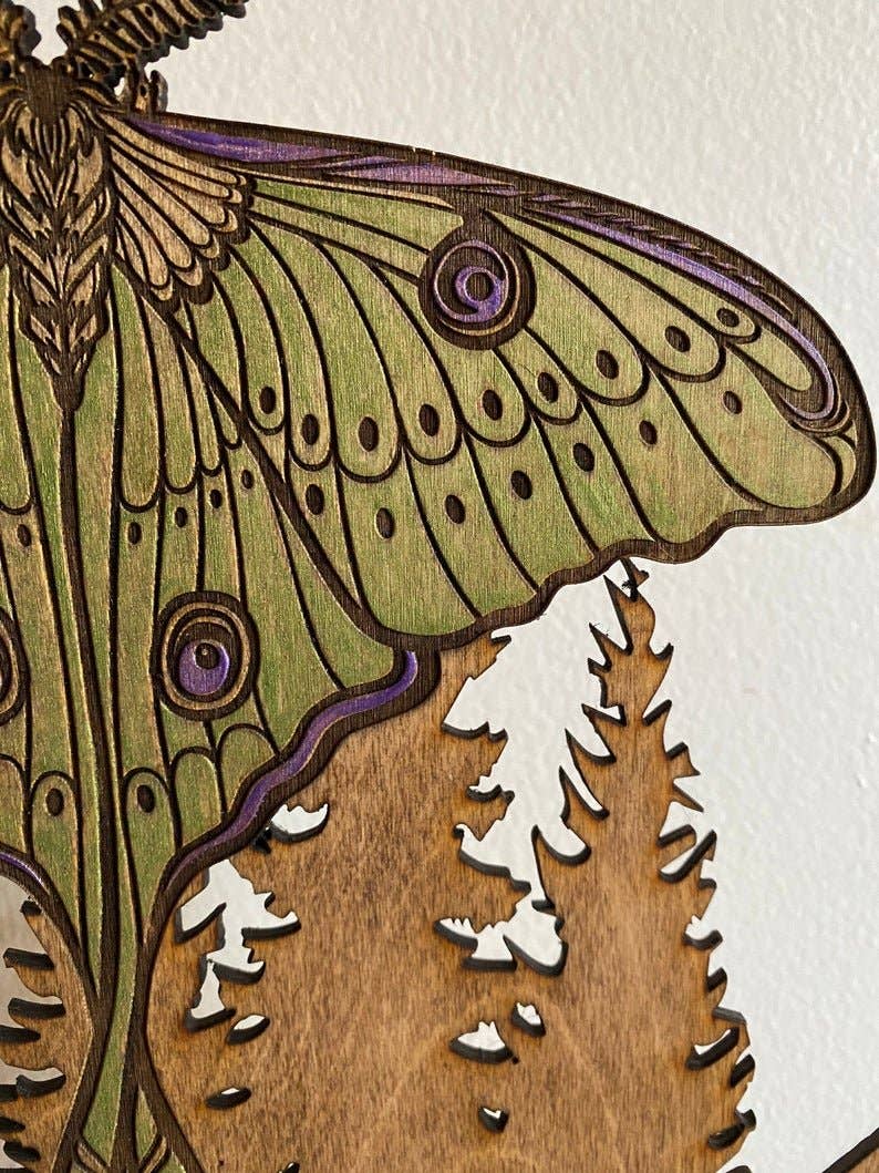 Faux Theory Design - Wholesale Wall Accent - Luna Moth Wall Hanging5