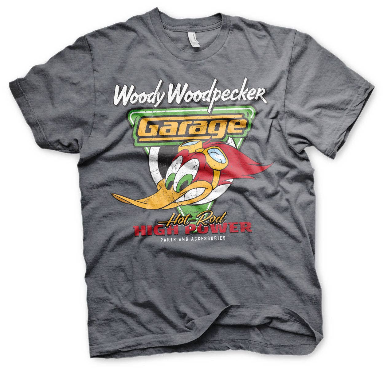 Hybris Production AB - Wholesale Screen Printed T-Shirt - Unisex - Woody Woodpecker Garage T-Shirt0