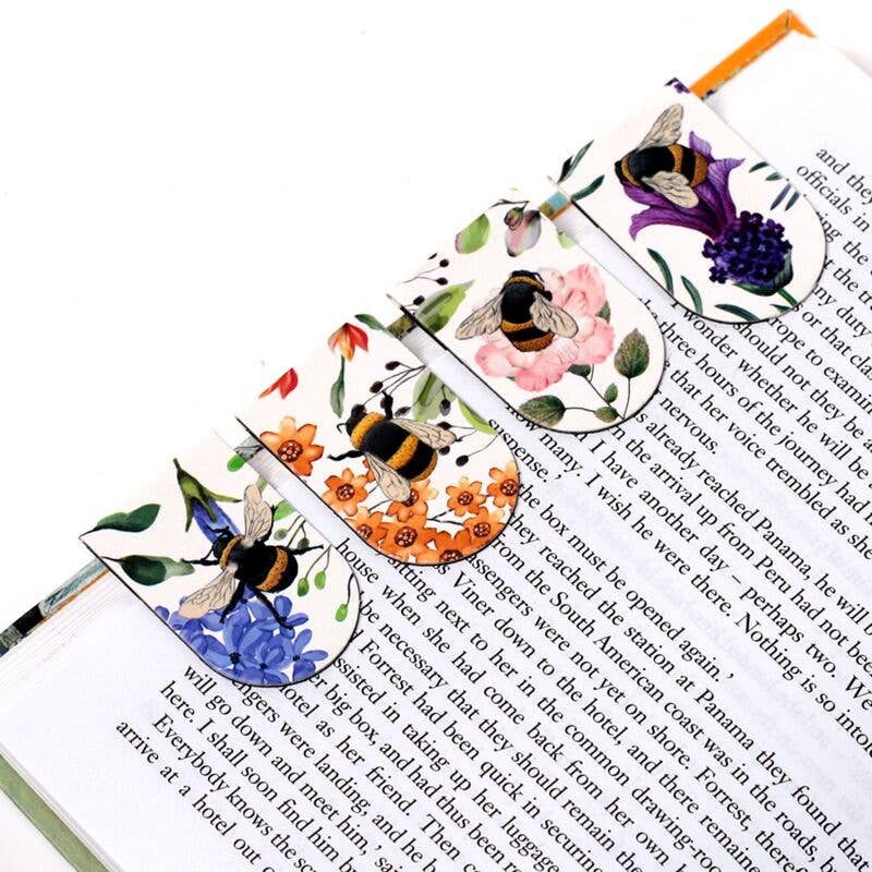 Nibble Distributors Ltd - Wholesale Bookmark - S/4 Nectar Meadows magnetic bookmarks (24)4