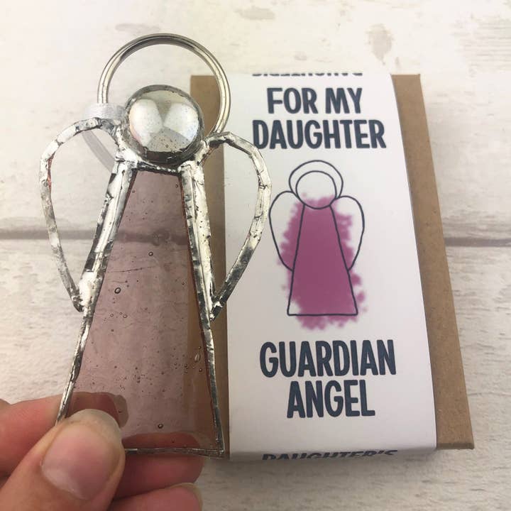 Ange fille - Vitrail fait main pour la vente par GlassHouse Design