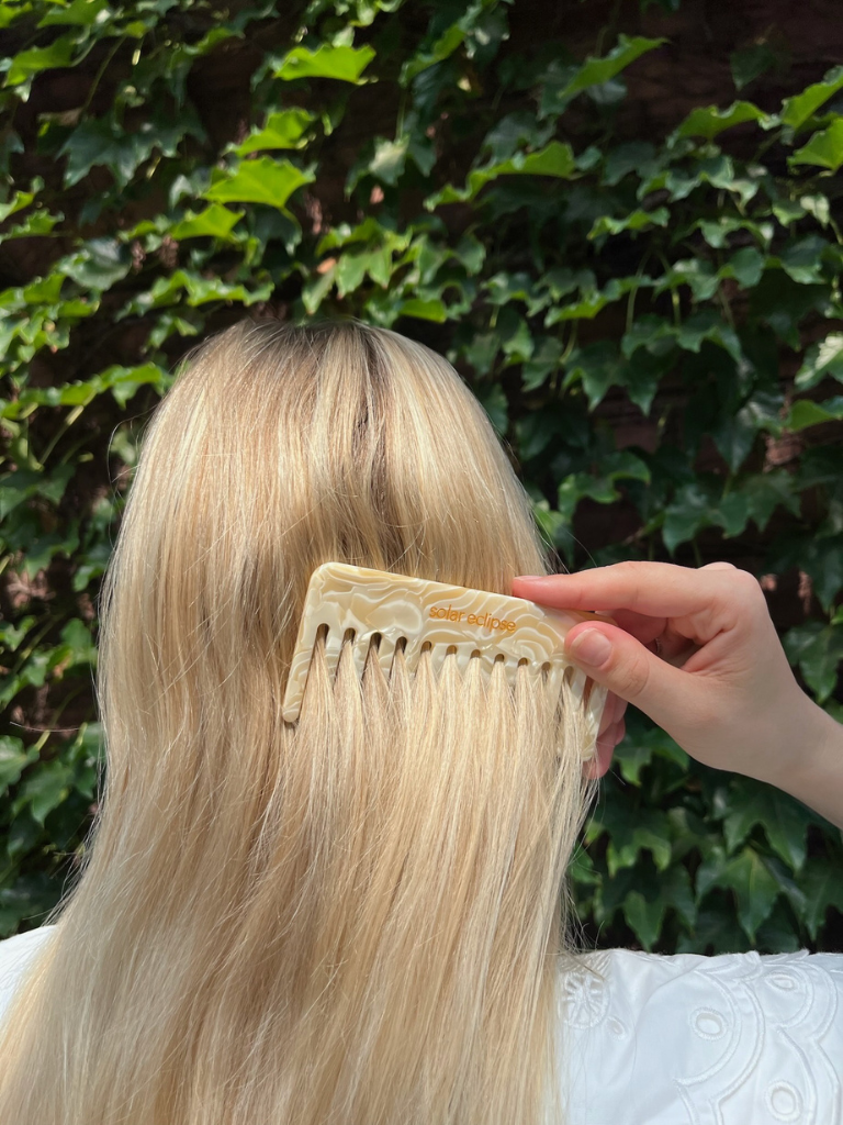 Solar Eclipse - Wholesale Hair Brush/Comb - Detangling Wide Tooth Hair Comb | Eco-Friendly Acetate2