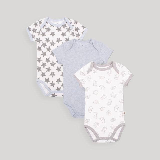 Gertex - Vente Body (sans pieds) – bébé - Snugabye Dream 3pk Body manches courtes Garçon