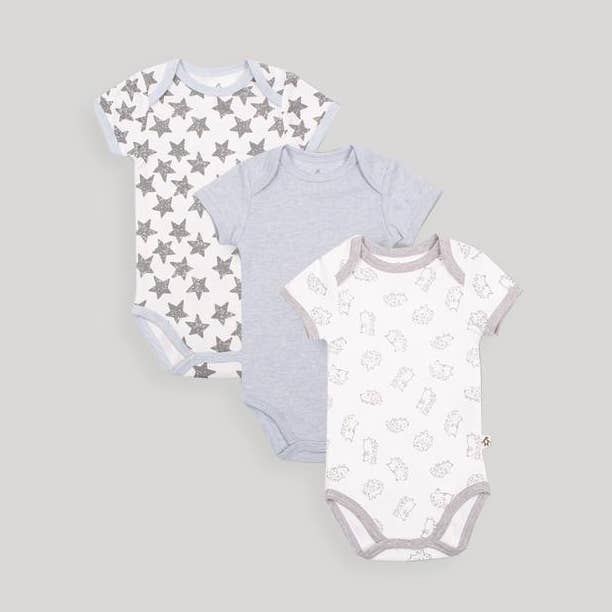 Gertex - Vente Body (sans pieds) – bébé - Snugabye Dream 3pk Body manches courtes Garçon0