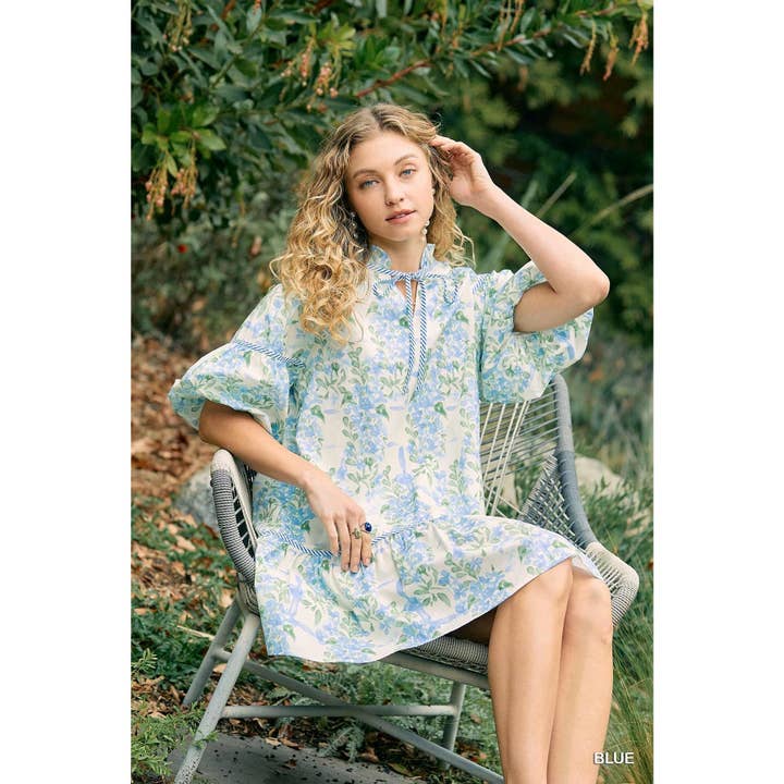 STYLE USA - Wholesale Dress - Women's - Floral Print Mini Dress