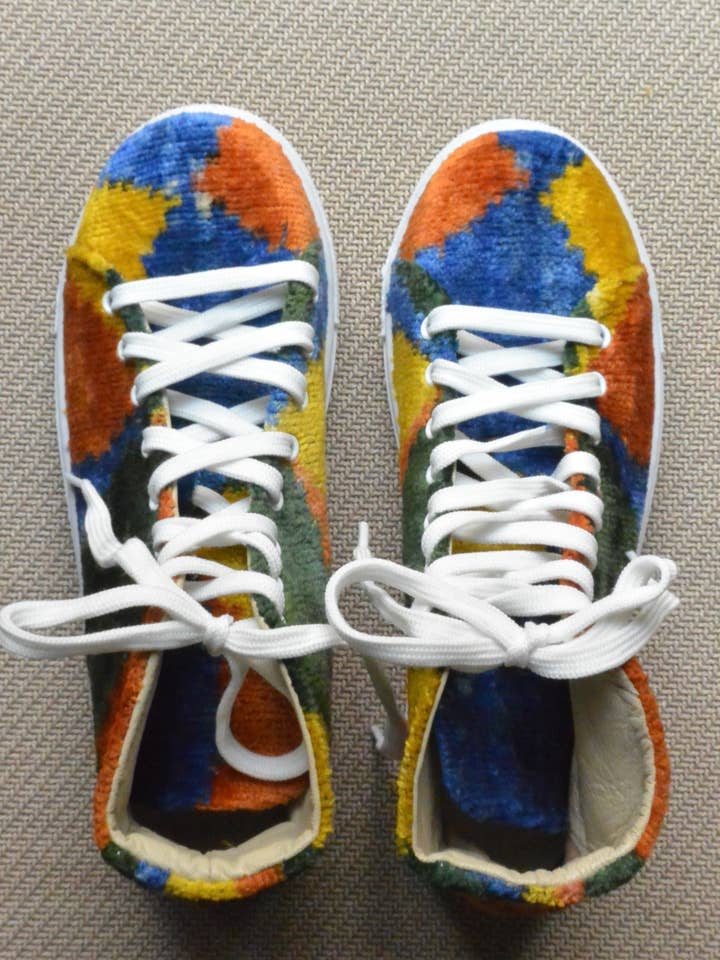Velvet Ikat Hightop Sneakers - Circus for wholesale by MIQISSA