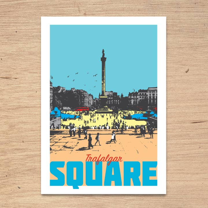Stampa Trafalgar Square London per la vendita all'ingrosso da parte di Susan Taylor Design