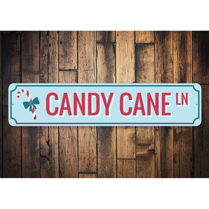 Lizton Sign Shop, Inc - Wholesale Sign - Candy Cane Ln Lane Holiday Sign