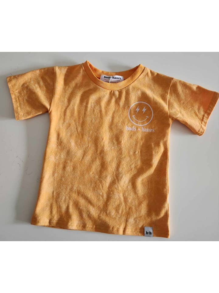Huds + Hanes - Wholesale Screen-printed t-shirt – Kids - Have a Good Day 😊 Acid Wash Tee1