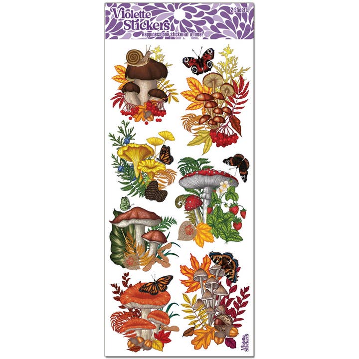 Violette Stickers - Vendita all'ingrosso Adesivo - Terrario per Funghi C339
