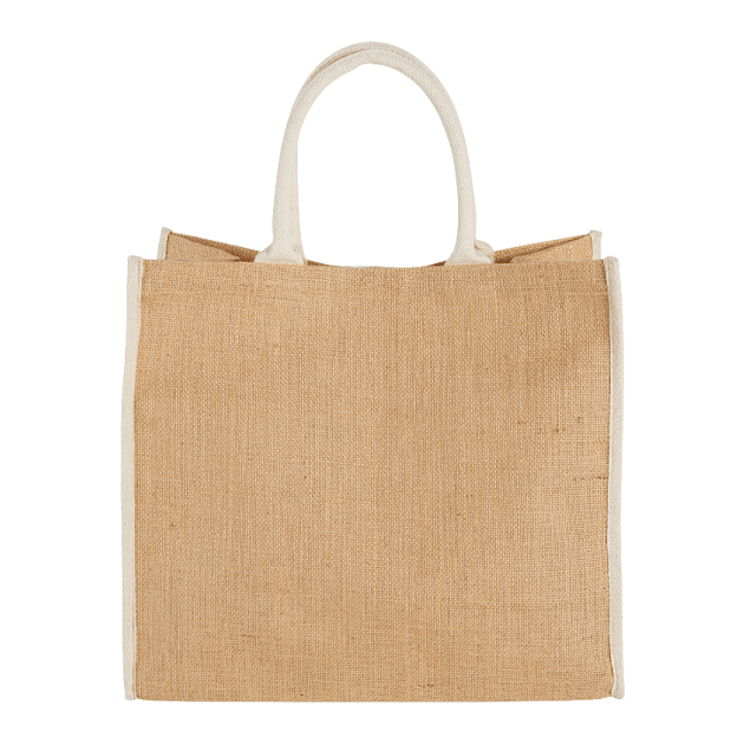 Mercantile 12 - Wholesale Tote Bag - Unisex - Custom Brand/Logo Jute Tote with Contrast Rope Handle2