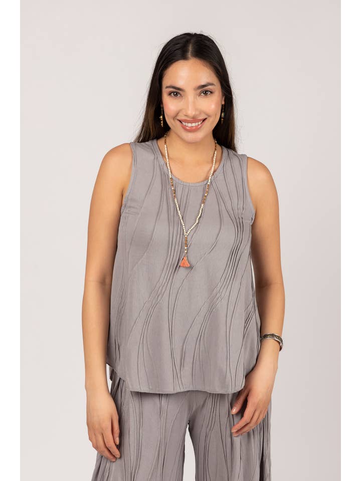 Windhorse Trading Inc - Wholesale Tank Top - Women's - Stitch Cotton Tank Top. WN21055