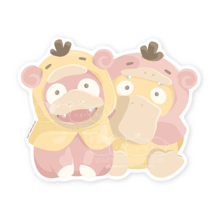 Derpy Duo Sticker for wholesale by Naptime Doodler
