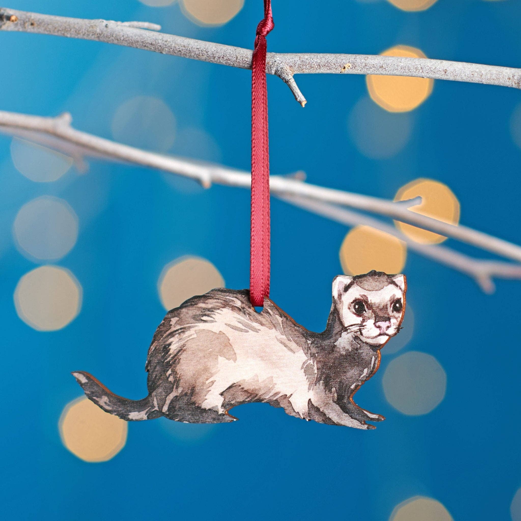 Oakdene Designs - Wholesale Christmas Decoration - Ferret Christmas Tree Decoration0