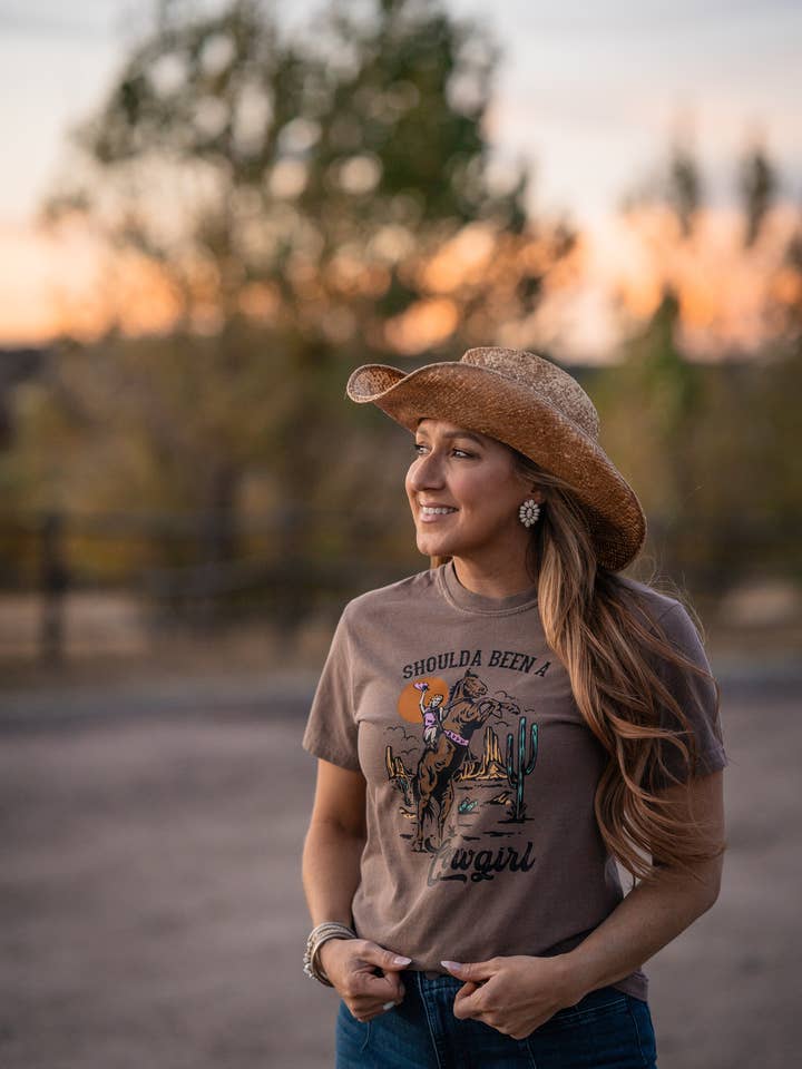 Lil' Grace - Wholesale T-Shirt (Graphic) - Women's - Shoulda Been a Cowgirl T-shirt - Womens
