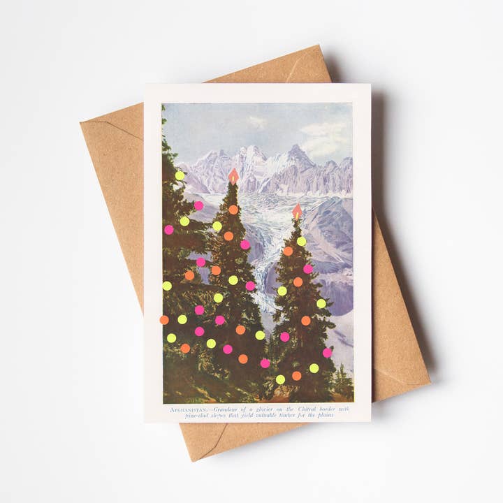 Pine Trees - Christmas Greeting Card for wholesale by Cassia Beck