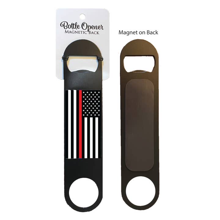 The Wine Steward LLC - Wholesale Bottle/Wine Opener - Firefighter Memorial Flag Bottle Opener